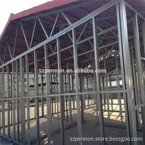 Detachable Gable Roof Prefabricated House System Materials